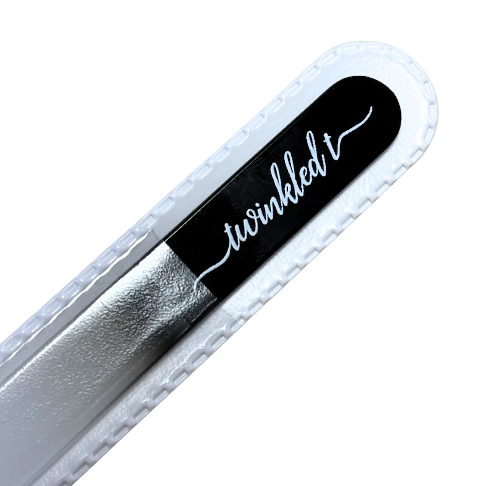 Black Czech Glass Nail File