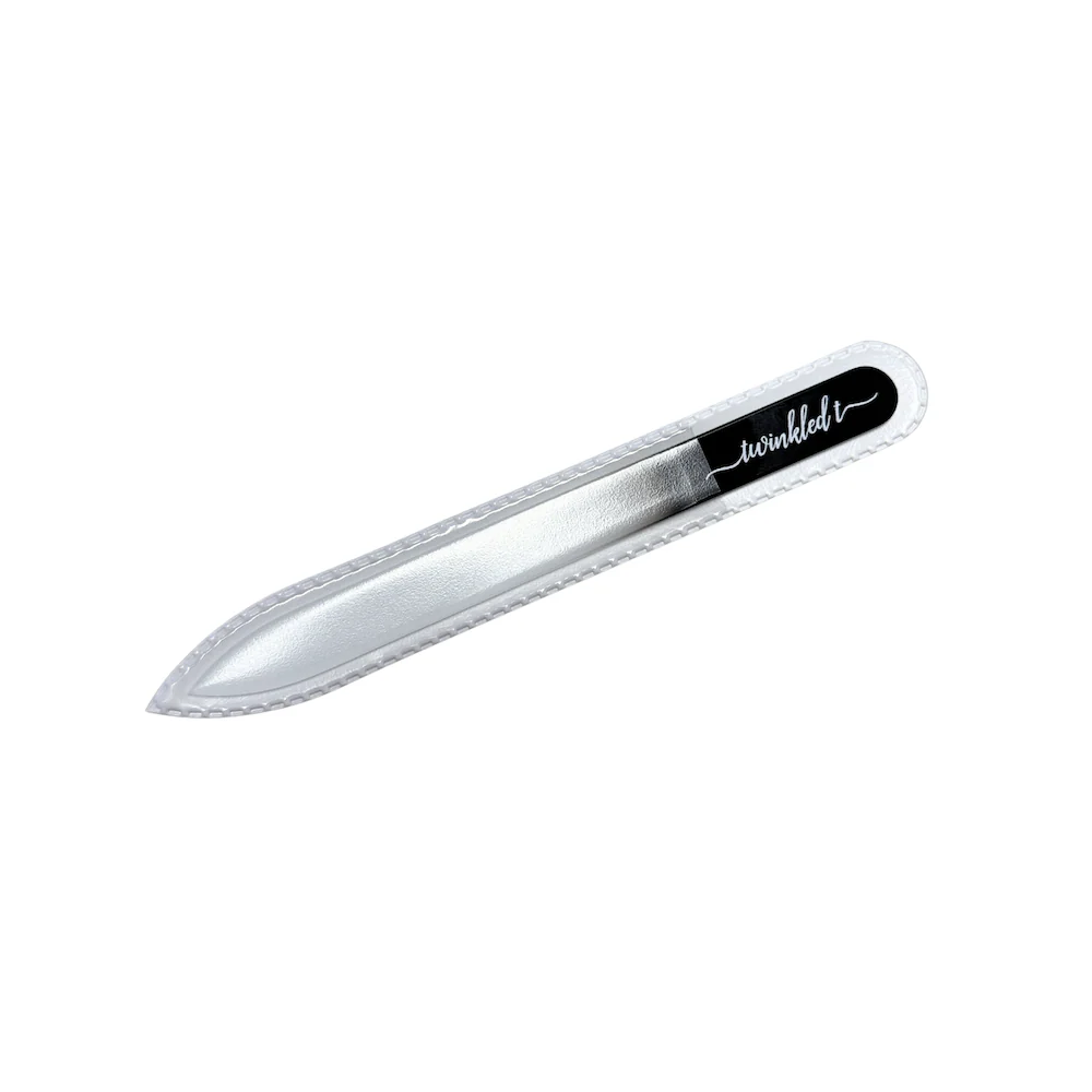 Black Czech Glass Nail File - Image 2