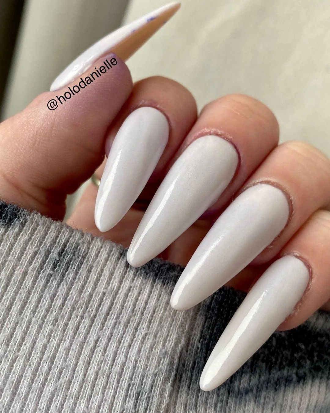 Gel Extension Tips - Stiletto ♥︎ Cream ♥︎ Long - Image 14