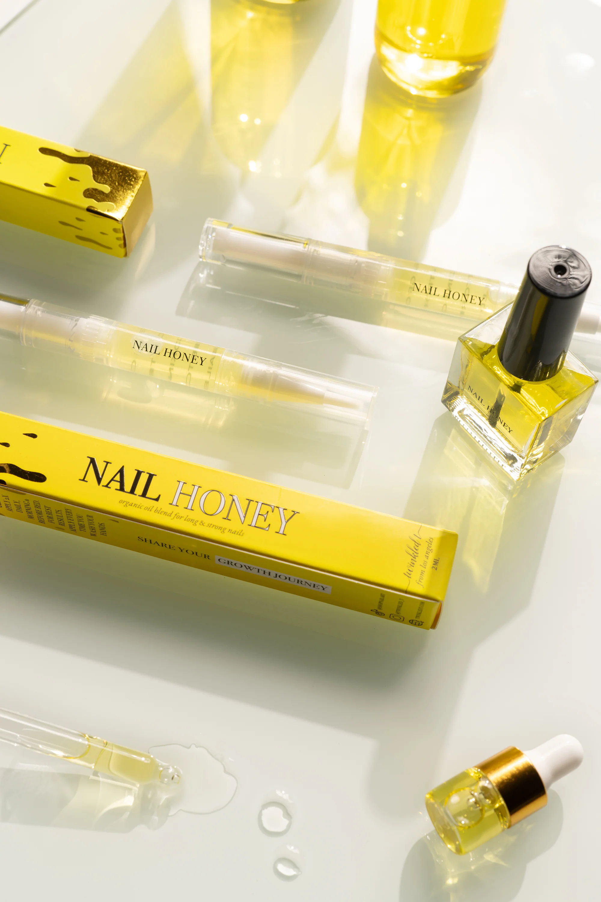 Organic Nail Honey Cuticle Oil - Nail Growth Oil - Image 6